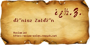 Énisz Zalán névjegykártya